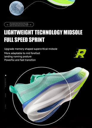 IRUNSVAN Men's Carbon Plate Sneakers Professional Marathon Racing Running Shoes High Quality  Shoes Comfortable Sports Shoe PlatiNum