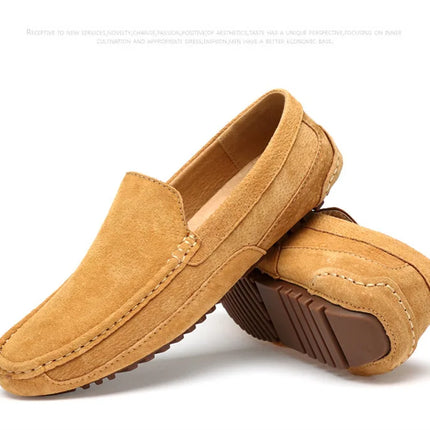Mocassini da uomo in pelle scamosciata di lusso 2022 scarpe casual da uomo scarpe da barca fatte a mano da uomo Slipon scarpe da guida mocassini maschili Zapatos