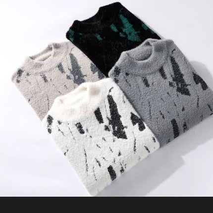 Brand Clothing High Quality Fashion Sweaters/Male Loose Casual Knitted Pullover/Man Casual Round Neck Sweaters M-3XL