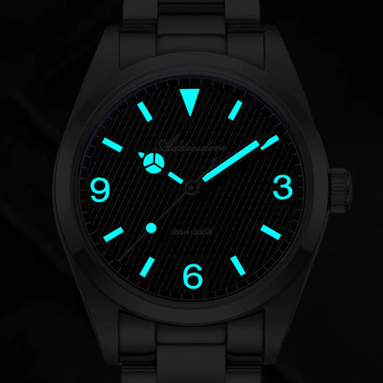 ADDIESDIVE Men's VH31 Quartz Watch Super Luminous 36mm Bubble Glass Wristwatch 100m Waterproof 316L Stainless Steel Watches Male