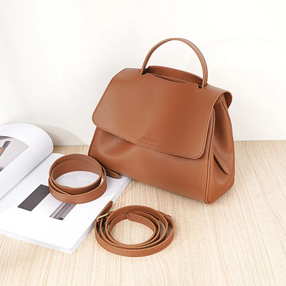2025 New Soft Leather Tote Bag Women's Spacious Shoulder Crossbody Purse Multiway Underarm Chic Stylish Casual Top Handle Bag