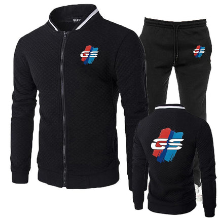 2025 Spring And Autumn Man's GS Adventure Motorcycle Logo Print Street Fashion Cardigan Popular Hoodies Pants Suits Pants Suits PlatiNum
