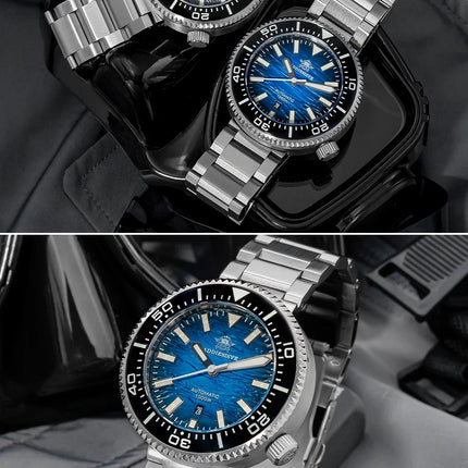 ADDIESDIVE New Men's Automatic Dive Watch Sapphire Crystal 3D Dial Ultra Bright Lume 1000m Water Resistance Men's Business Watch