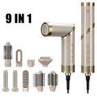 9 in 1 Hair dryer Professional Negative Ion curling Iron Hair Straightener Brushless Motor High Speed Hair Dryer Hot Comb Set