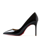 HLTINO nero punta a punta tacchi inferiori rossi moda donna primavera estate décolleté scarpe in vera pelle per scarpe da donna da festa quotidiana