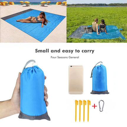2022 telo mare oversize tappetino senza sabbia spiaggia antivento impermeabile coperte da Picnic tappetino da spiaggia tasca oversize Picnic 4 ancora