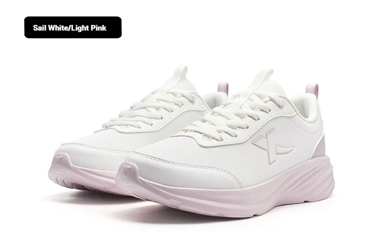 Xtep Running Shoe for Women Support Yu Yi Fw Cushioning Shock WaterProof Stability Durability Breathable Sneakers 875418110055 PlatiNum