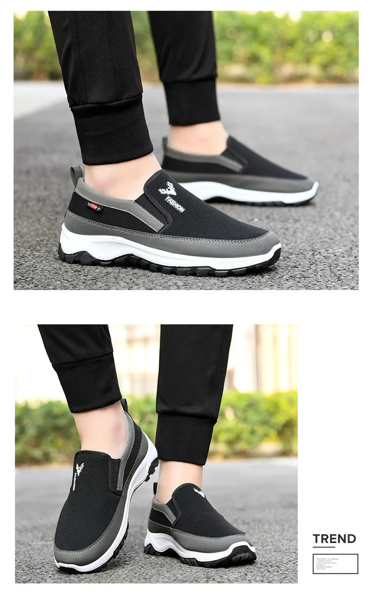 Scarpe da ginnastica da trekking da uomo, scarpe da ginnastica da viaggio ortopediche traspiranti, comode per attività all'aperto, escursioni, passeggiate