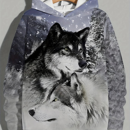 Animal Wolf Tiger 3D Print Hoodies Men Women Fashion Streetwear Hooded Sweatshirts Oversized Hoodie Pullovers Tops Man Clothing