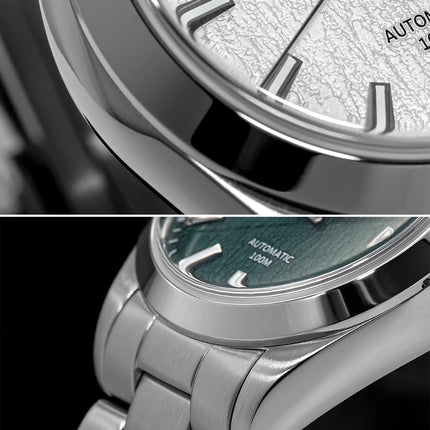 ADDIESDIVE Top Brand Automatic Watch For Men Sapphire Glass Unique Bark Texture Waterproof Luminous Mechanical Watch New AD2075