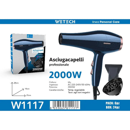 Professional Hair Dryer Collection, Foldable & Compact Household Hair Blow Dryer Series, Multi‑Power 1600‑2200W Ionic Hairdryer for Home Salon Daily Hair Styling