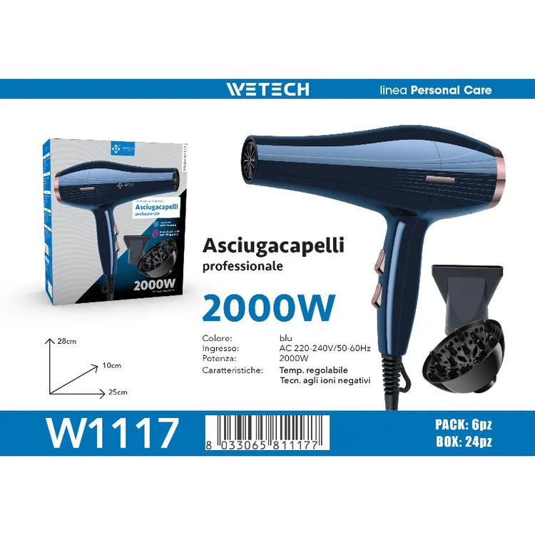 Professional Hair Dryer Collection, Foldable & Compact Household Hair Blow Dryer Series, Multi‑Power 1600‑2200W Ionic Hairdryer for Home Salon Daily Hair Styling