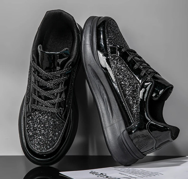 New Men Skateboard Shoes Platform Trend Sport Shoes Women Sneaker Sequin Shoes for Men Chaussure Homme Female Sneakers