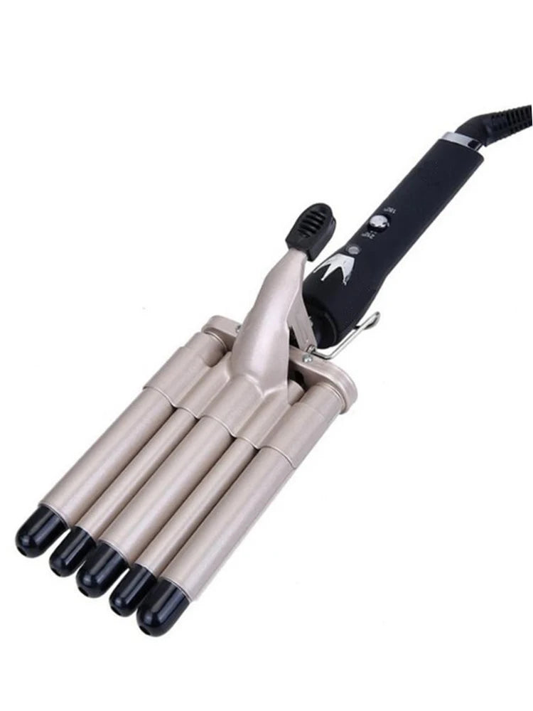 3 in 1 Deep and Small Reversible Big and Small Wave Styles Triple Barrel Deep Hair Waver Curling Iron and Curler
