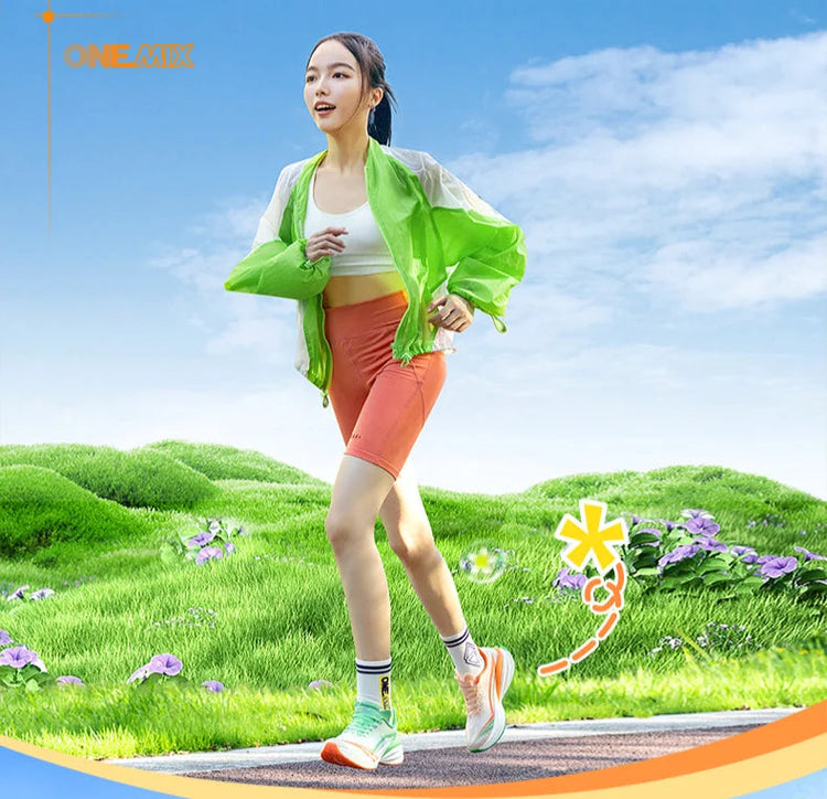 ONEMIX YUE SHUANG Running Shoes for Men Air Cushion Athletic Couple Trainers Sport Runner Shoes Outdoor Women Walking Sneakers PlatiNum