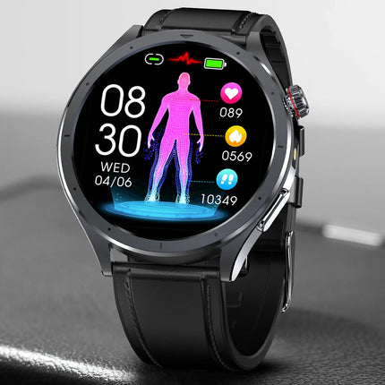 Nuovo Smartwatch 2026 per Analisi del Grasso Corporeo, ECG+PPG, Acido Urico, Pressione Sanguigna, Ossigeno nel Sangue, Orologio con Chiamate per Uomini e Donne platinumshop