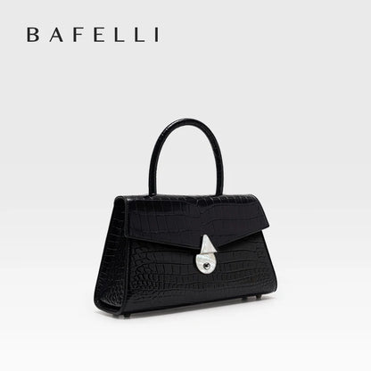 Borsa da donna di lusso in vera pelle Bafelli Borsa a tracolla modello coccodrillo e borsa a tracolla Borsa di design elegante e versatile