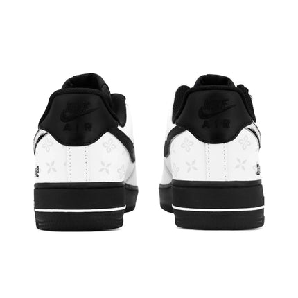 Nike Air Force 1 Abrasion Resistant Lightweight Height Increasing Low top Skateboard Shoes Unisex Black White