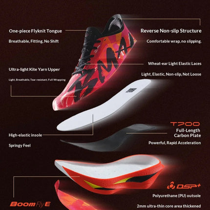 BMAI 21km Marathon Carbon Plate Running Shoes for Men Luxury Man Trainers Cushion Casual Sneakers Breathable Men's Sports Shoe PlatiNum