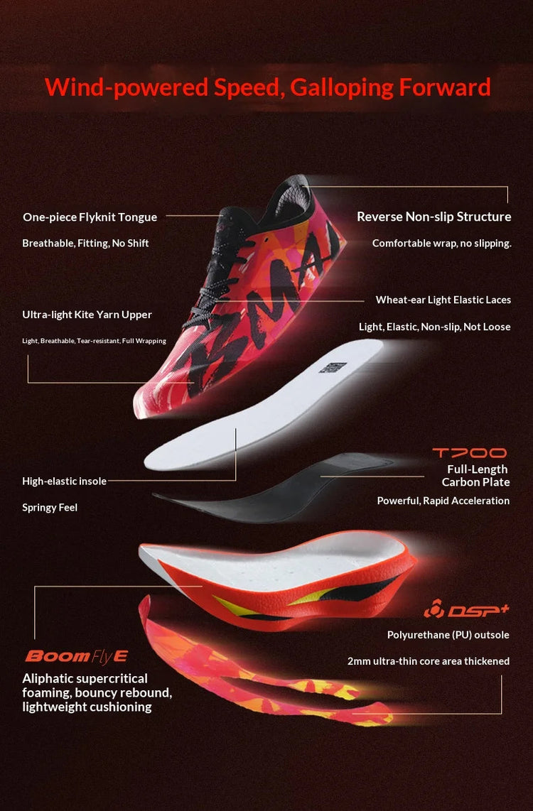 BMAI 21km Marathon Carbon Plate Running Shoes for Men Luxury Man Trainers Cushion Casual Sneakers Breathable Men's Sports Shoe PlatiNum