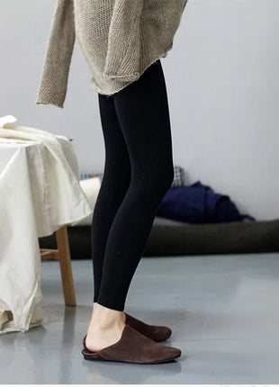 High-quality Sheep Hot Sales Leggings Women Autumn Winter Wool Long Elastic Ladies Fashionable Versatile Basic Style Warm Pants PlatiNum