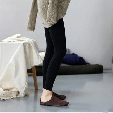 High-quality Sheep Hot Sales Leggings Women Autumn Winter Wool Long Elastic Ladies Fashionable Versatile Basic Style Warm Pants PlatiNum