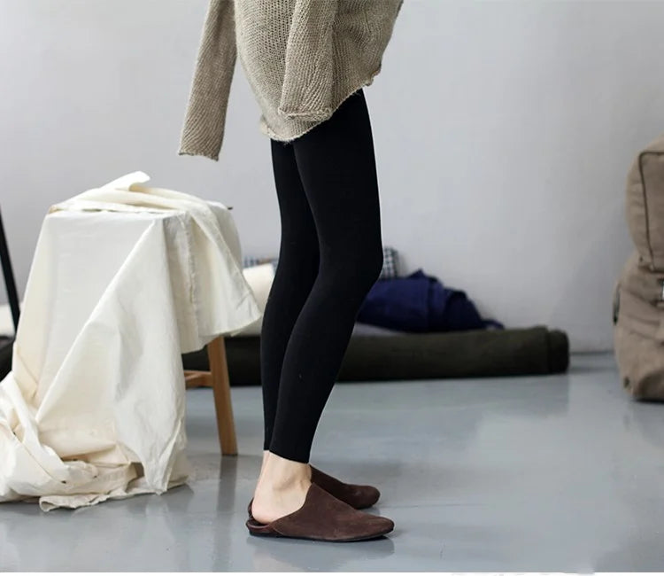 High-quality Sheep Hot Sales Leggings Women Autumn Winter Wool Long Elastic Ladies Fashionable Versatile Basic Style Warm Pants PlatiNum