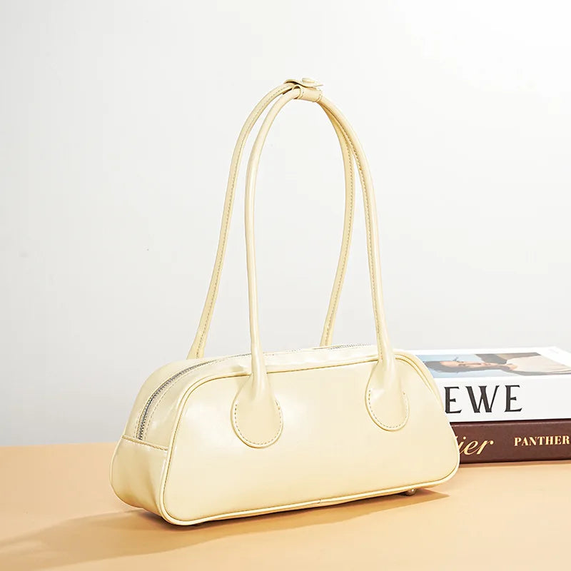 YANATARI underarm cowhide Genuine leather handbags women vintage shoulder bag female korean luxury bag high quality 2025