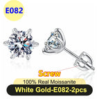 E082-white-screw2 / 0.5ct(5mm)x2pcs-box
