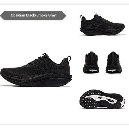 361 Degrees Flame 4.0 MIX Men Running Shoes Carbon Plate Racing Marathon Stable Rebound Wear-resistant Male Sneakers 672512204 PlatiNum