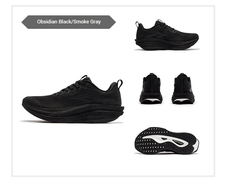 361 Degrees Flame 4.0 MIX Men Running Shoes Carbon Plate Racing Marathon Stable Rebound Wear-resistant Male Sneakers 672512204 PlatiNum