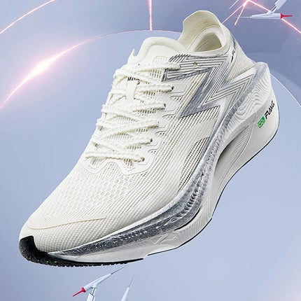 361 Degrees FLAME 3.0 Men Women Running Shoes Carbon Plate Racing Rebound Stable Breathable Wear-resistant Sneakers 672412207 PlatiNum