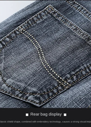 Jorts in denim slim da uomo stile classico da uomo Estate New Business Fashion Thin Stretch Short Casual jorts da uomo