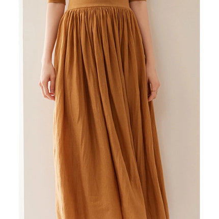 Women's Clothes High-quality Cashmere Skirts Fashionable Mulberry Silk Knitted A-line Skirts Women's High-waisted Umbrella Skirt PlatiNum
