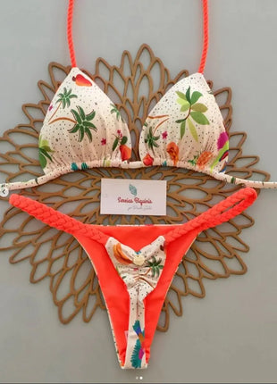 Micro Bikini 2026 Push Up Donna Costumi da Bagno Sexy Brasiliani Set Bikini Perizoma Stampa Biquini Abbigliamento Mare Estivo