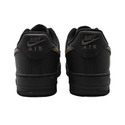 Nike Air Force 1 Luxury Design Leather Abrasion Resistant Slip Resistant Low top Skateboard Shoes Men's Black Brown