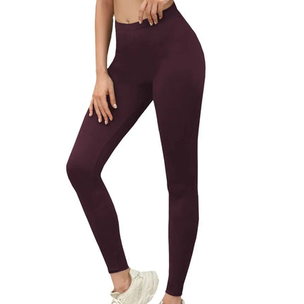 Leggings Super Morbidi da Donna ad Alta Elasticità per Allenamento Yoga Corsa Atletica Push Up Palestra Fitness