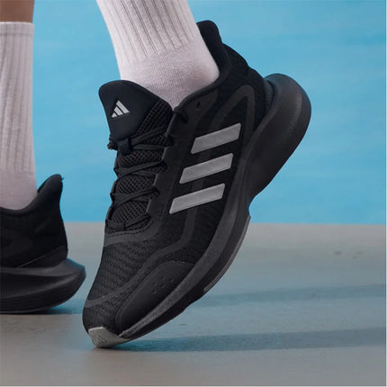 Scarpe da corsa riflettenti adidas All Black, sneakers casual atletiche antiscivolo con cuscino in rete traspirante, per uomo e donna JH5150