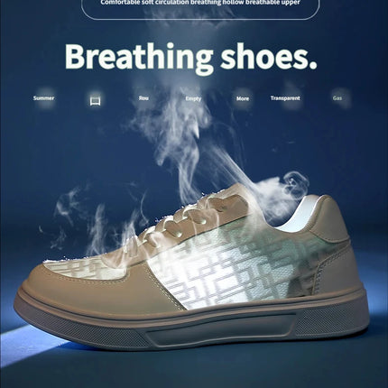 Casual Ell Toe Sneakers Low Top Spor Flats Trendy Versatile Student Leisure Rubber Outsole Summer Breathable Jogging Shoes