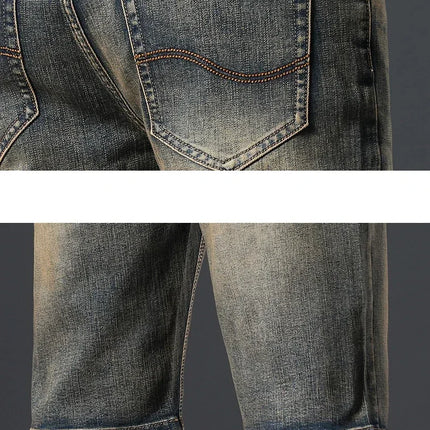 2025 Estate Marca Stretch Sottile Bermuda Masculina Cotone Denim Jeans Jorts Uomo Al Ginocchio Morbido Ropa Hombre Pantaloncini