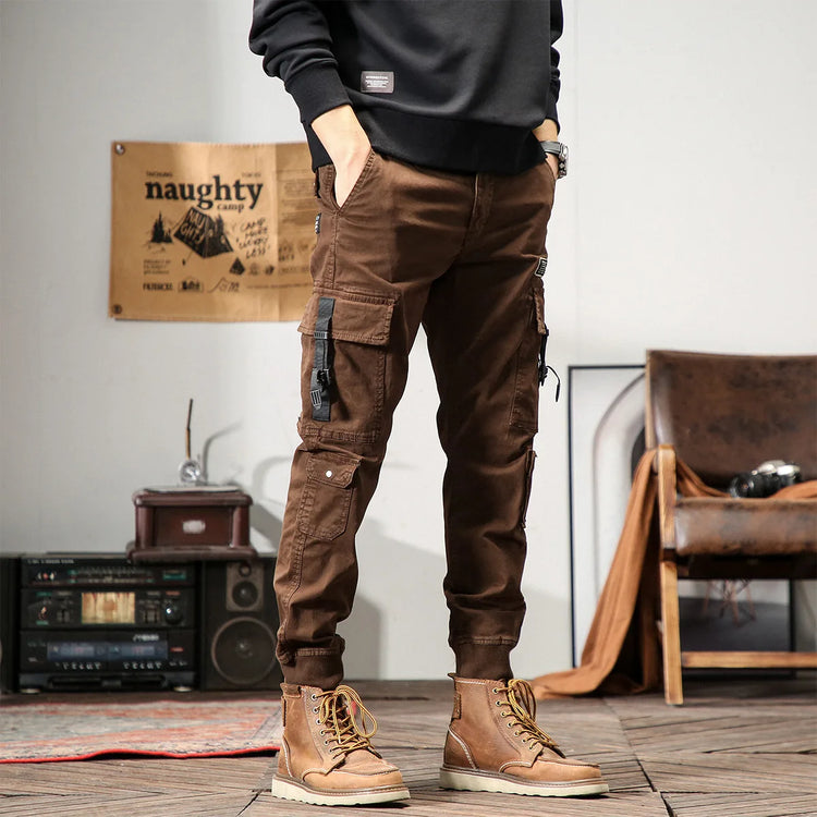 6 Pockets Joggers Cargo Pants Men Black Khaki Pants Men Slim Military Tactical Brown Work Trousers For Men Safari streetwear