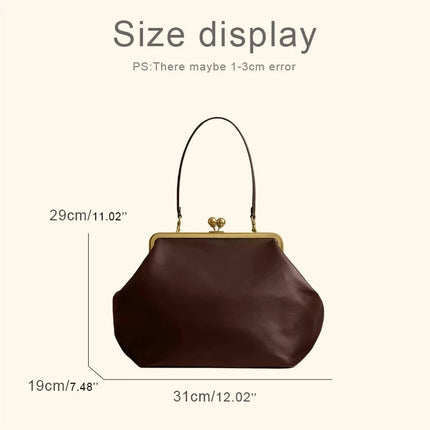 Classic Versatile Large Capacity Clip Bags For Women Luxury Designer Handbags Purses 2026 New In PU Lock Underarm Shoulder PlatiNum