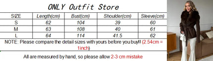 Women Wool Blend Coat Big Faux Fur Collar And Cuffs Belted Waist Wrap Loose Winter Jacket Thick Warm Elegant Lady Outerwears