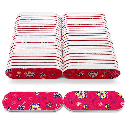 50Pcs Mini Double‑Sided Nail File Sanding Block Colorful Foam Polishing Board For Manicure Pedicure Nail Beauty Work