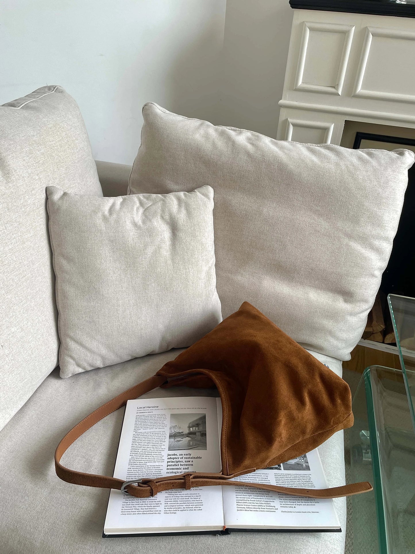 Motingsome Natural Soft Suede Woman Bags Large Capacity Handbag Big Underarm Messenger Bag Shoulder Purse Casual Tote 2025 New