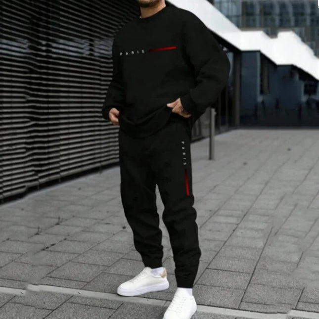 1pc/2pcs Daily Casual Sweatshirts Sweatpants Plus Size Men's Set 7XL 6XL Autumn Winter Fashion Sports Tracksuit Hoodies Trousers PlatiNum