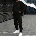 1pc/2pcs Daily Casual Sweatshirts Sweatpants Plus Size Men's Set 7XL 6XL Autumn Winter Fashion Sports Tracksuit Hoodies Trousers PlatiNum