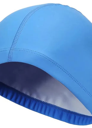 Nuovo Cappello da Nuoto Impermeabile 2025 in Tessuto PU per Adulti/Bambini, Protezione Orecchie, Tinta Unita