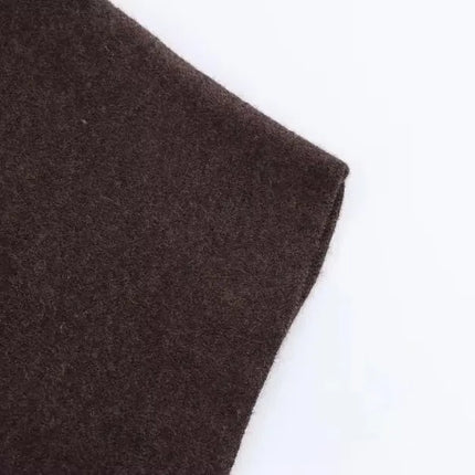 KONDALA Stand-up Collar Knitted Cape Coat High Street Casual Loose Cape 2025 Fall Winter Fashion Elegant Streetwear Lady Cape