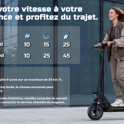 Monopattino Elettrico TODIMART D6 per Adulti, Pneumatici Fuoristrada da 10 Pollici, Autonomia 45-50KM, Batteria 48V 13AH, Motore 500W, Monopattino Elettrico Pieghevole, Doppi Freni e Sospensioni, 3 Modalità di Velocità